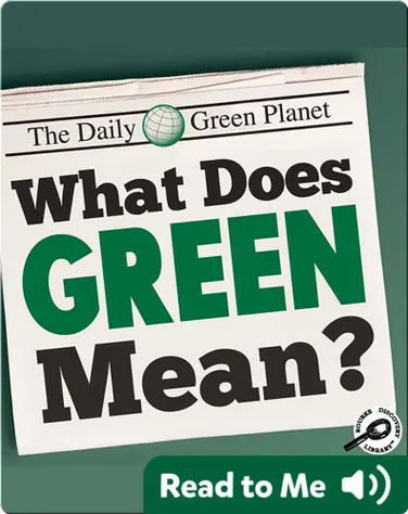 What Does Green Mean? book