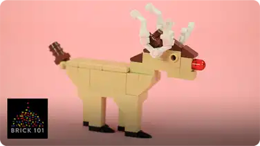 How To Build a LEGO Reindeer (Rudolph) book