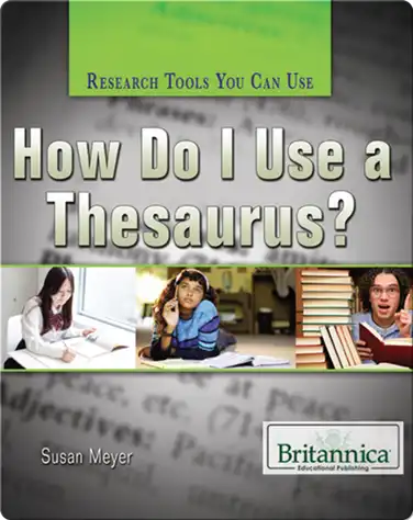 How Do I Use a Thesaurus? book