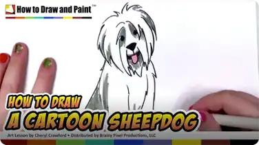 How to Draw a Cartoon Sheepdog book