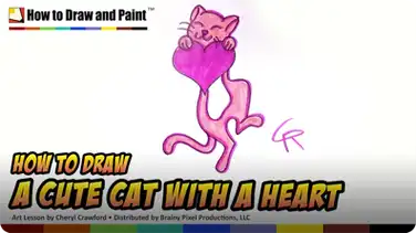 How to Draw a Cute Cat with a Heart book