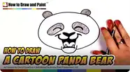 How to Draw a Cartoon Panda Bear