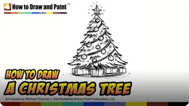How to Draw a Christmas Tree book