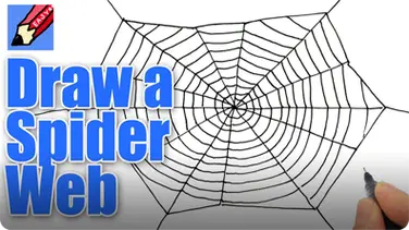 How to Draw a Spider's Web for Halloween Real Easy book