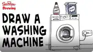 How to Draw a Washing Machine