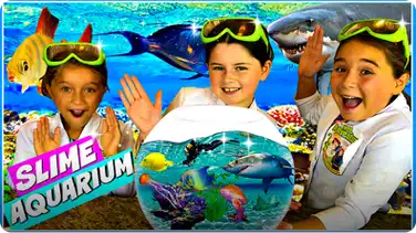 Real SLIME Aquarium! Learn How To Make A Slime Fish Tank with Ocean Sea Animals book