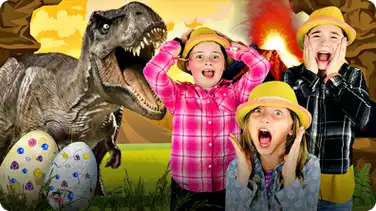 Fun Jurassic Dinosaur Eggs with REAL LIFE DINOSAURS!  Learn How to Make Dinosaur Eggs! book