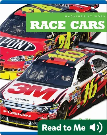 Machines at Work: Race Cars book