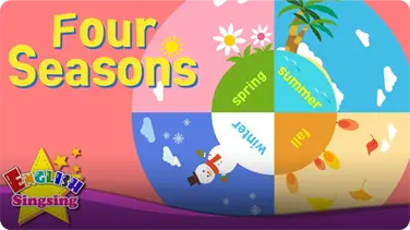 Kids vocabulary: Four Seasons - 4 Seasons in a Year book