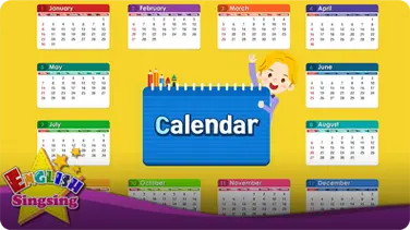 Kids vocabulary: Calendar - Months and Days book