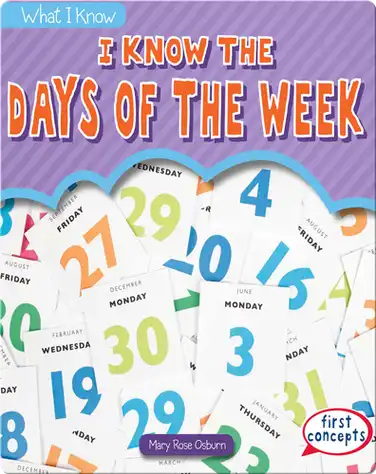 I Know the Days of the Week book