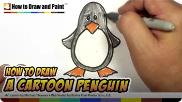 How to Draw a Cartoon Penguin book