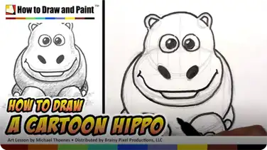 How to Draw a Cartoon Hippo book