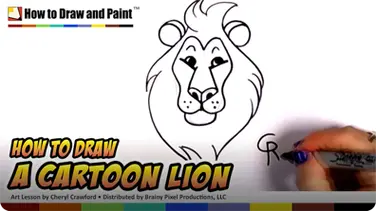 How to Draw a Cartoon Lion book