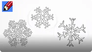 How to Draw Snowflakes Easily book