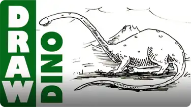 How to Draw a Cartoon Dinosaur - Brontosaurus book