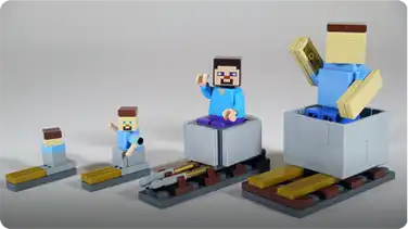 How To Build LEGO Minecraft Minecart & Rails book