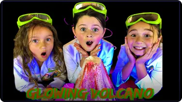 How To Make a GLOWING VOLCANO ERUPTION!  Easy Kids Science Experiments book
