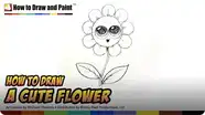 How to Draw a Cute Flower