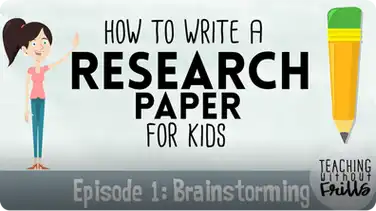 Writing a Research Paper: Brainstorming book