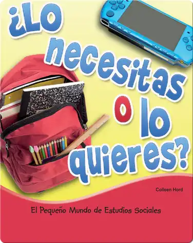 ¿Lo necesitas o lo quieres? book