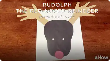 Preschool Craft for Rudolph the Red Nosed Reindeer With Handprints book