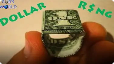 How to Make an Origami Dollar Ring (Moneygami) book