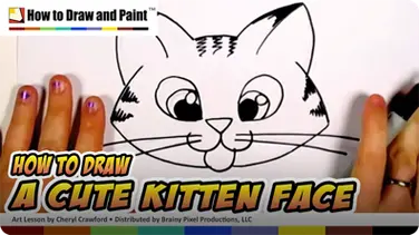 How to Draw a Cute Kitten Face book
