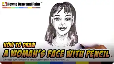 How to Draw a Woman's Face With Pencil book