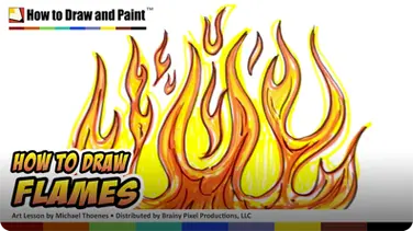 How to Draw Flames book