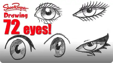 How to Draw 72 Eyes in Different Styles book