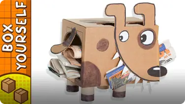 Cardboard Newspaper Puppy - Craft Ideas with Boxes book