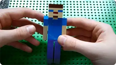 How to Build: Lego Minecraft Steve book