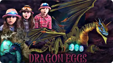 Dragon Eggs That SPARKLE | How To Make DRAGON EGGS! | Kids Fun Activities book
