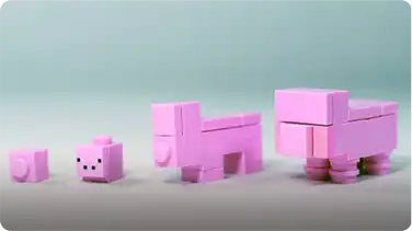 How To Build LEGO Minecraft Pig book