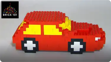How To Build a Red LEGO Car book