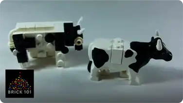 How To Build a LEGO Cow book