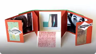 How to Make a Folding Scrapbook Album book