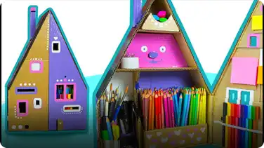 How To Paint The Cardboard House Desk Organizer book