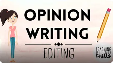 Opinion Writing for Kids: Editing book