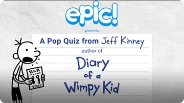 A Pop Quiz from Jeff Kinney book