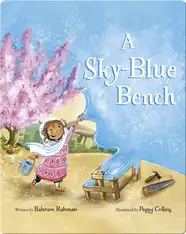 A Sky-Blue Bench
