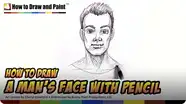 How to Draw a Man's Face With Pencil