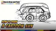 How to Draw a Cartoon SUV
