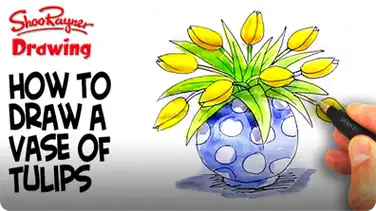 How to Draw a Vase of Tulips book