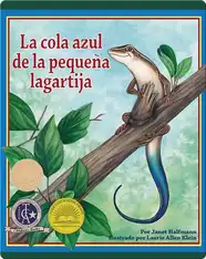La cola azul de la pequeña lagartija