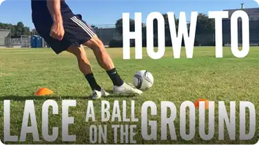 How to Lace a Soccer Ball on the Ground book