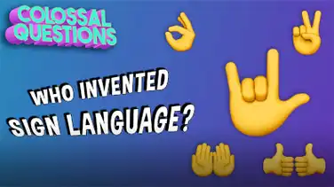 Colossal Questions: Who Invented Sign Language? book