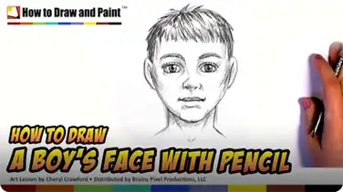 How to Draw a Boy's Face With Pencil book