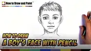 How to Draw a Boy's Face With Pencil